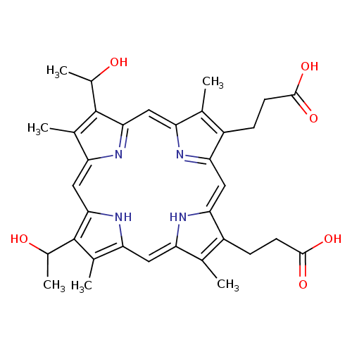 Human Metabolome Database: Showing metabocard for Hematoporphyrin IX ...